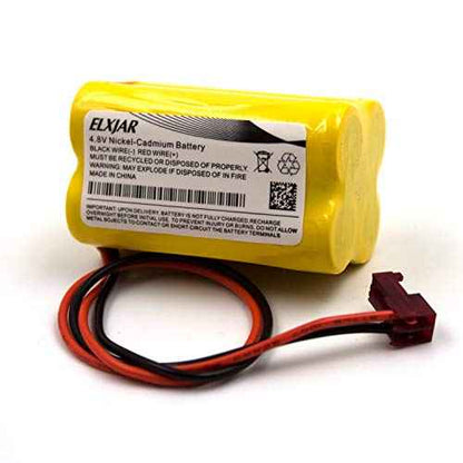elxjar (5-Pack) 4.8V 800mAh Ni-CD Battery Pack Replacement for Sure-Lites SL026155 SL-026155 SL-026-155, Max Power 026-155 026155, Dantona Custom-63, OSI OSA163 Emergency Exit Lights