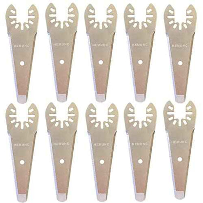 10PCS oscillating Tool Scraper Blades Universal fit Multitool Scraper Blades, Compatible with Dewalt Dremel Rockwell Makita Bosch Fein Multimaster Milwaukee Porter Cable Ridgid Ryobi
