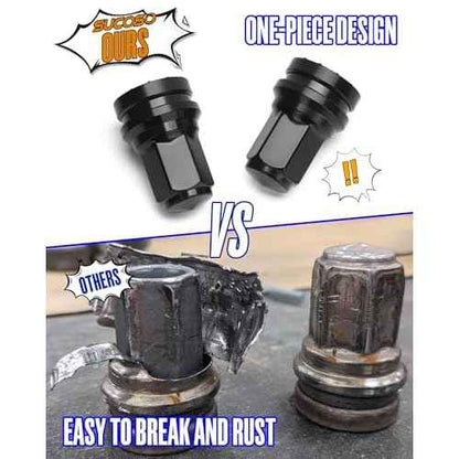 M14x1.5 Lug Nuts For Ford F250 F350 Super Duty, 32pcs 14x1.5 Flat Washer Aftermarket One Piece Design Wheel Lug Nut Replacement HCPZ-1012-B HCPZ-1012-A OEM Steel Nuts, Anti-Rusting Updated Not Swollen