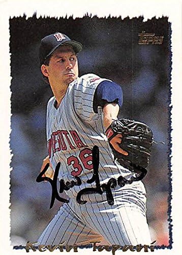 Sports Memorabilia Autograph Warehouse 247427 Kevin Tapani Autographed Baseball Card - Minnesota Twins 1995 Topps - No. 37