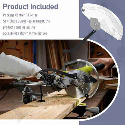 089240023710 Miter Saw Blade Guard Replacement Compatible with Ryobi TSS121, TSS121T, TSS120L 12" Miter Saw - Lower Blade Guard 089041016704 089240023707