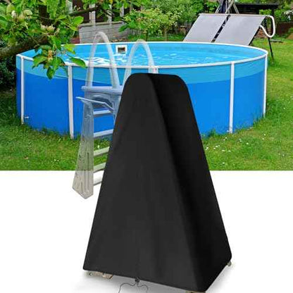 Kasla Pool Ladder Cover, Waterproof and Heavy-Duty, Fits 7200 Roll Guard A Frame Ladder Above Ground & Outdoor Patio Swimming Pool Platform Ladders (Only Cover)