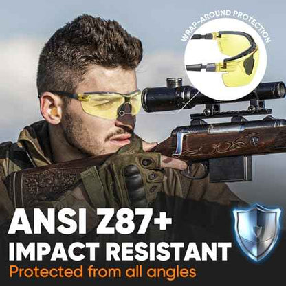 TICONN Anti-Fog Safety Glasses for Men and Women, ANSI Z87.1 Scratch Proof Eye Goggles with Adjustable Arms and UV Protection
