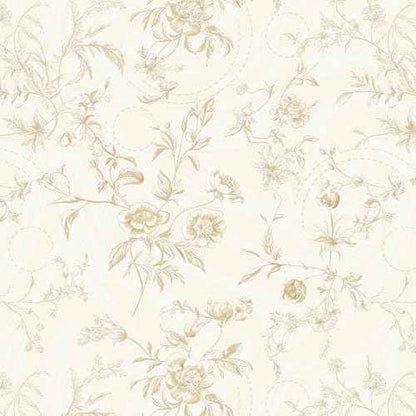 Dimoon 86.6"x17.3" Peel and Stick Wallpaper Contact Paper Boho Beige Wallpaper Brown Floral Removable Wall Paper Flower Self Adhesive Modern for Cabinets and Drawers Bedroom Papel Tapiz para Pared