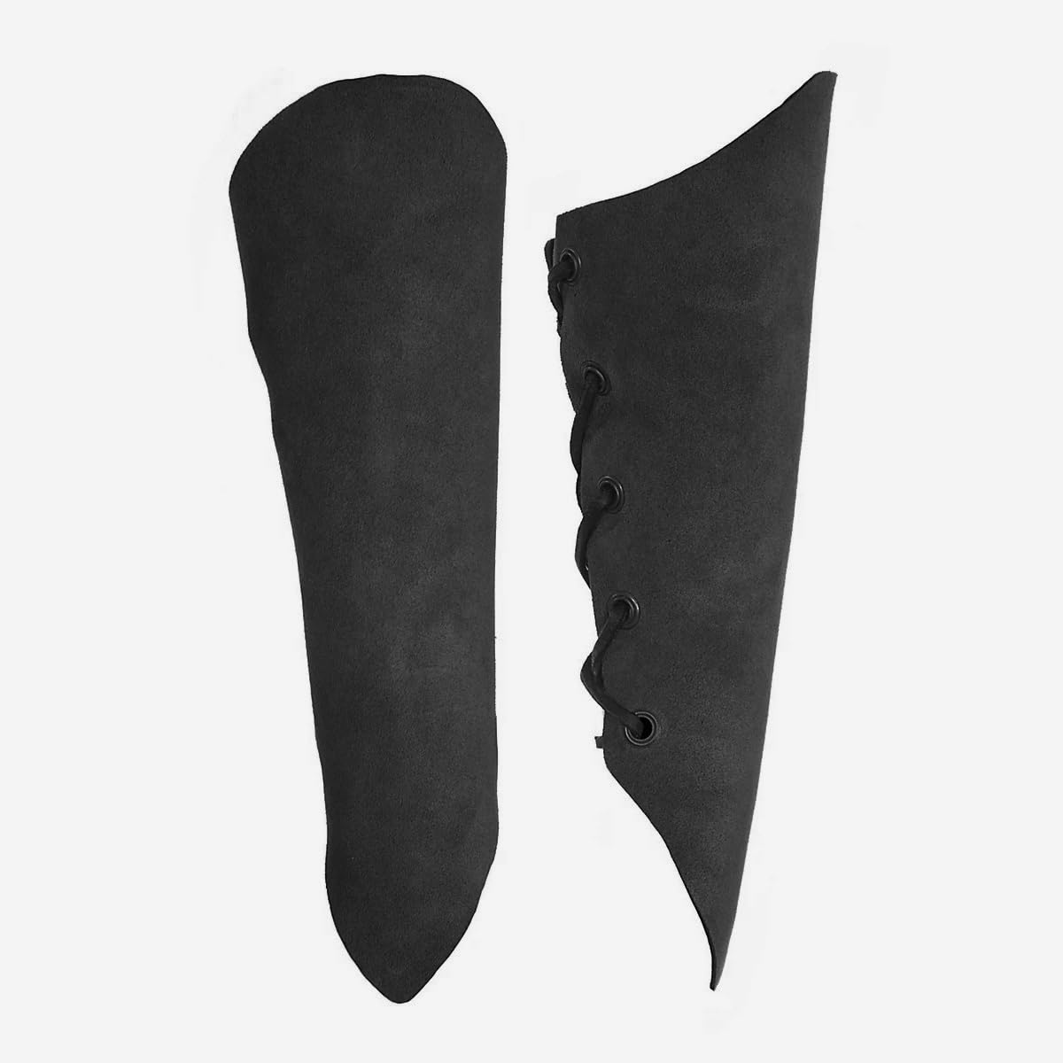 HOEACXY Medieval Bracers for Women Viking Celtic Arm Guards Costume Accessories Elven Bracers Renaissance Faire Wrist Gauntlet Black (1pair)