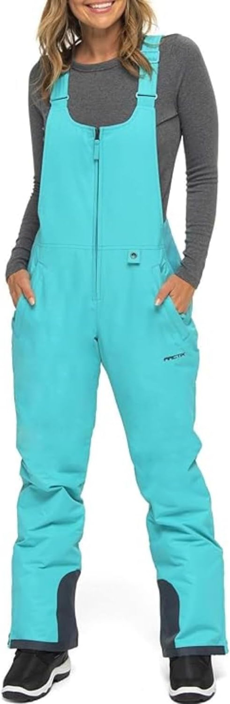 Essential Insulated Ski Bibs for Women - Water Resistant Snow Pants for Skiing & Snowboarding