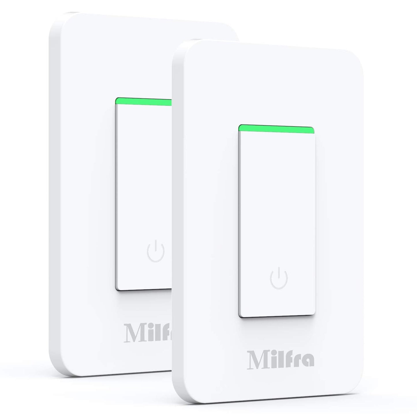 Milfra Smart Light Switch-Smart WiFi Switch 2.4Ghz Compatible with Alexa, Google Assistant,Remote Control/Voice Control and Schedule, Neutral Wire Required, Single-Pole, No Hub Required (4 Pack)