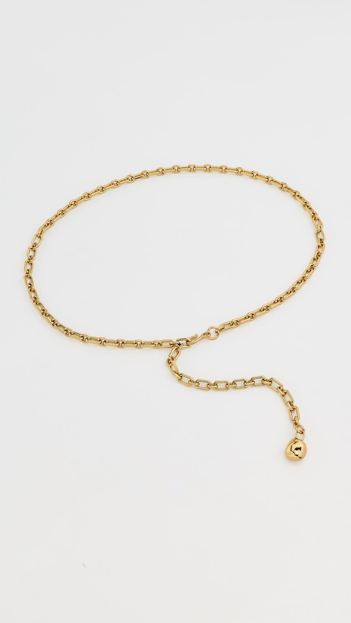 Madewell Women's Loop Chain Belt, Coffee Gold, XL-XXL