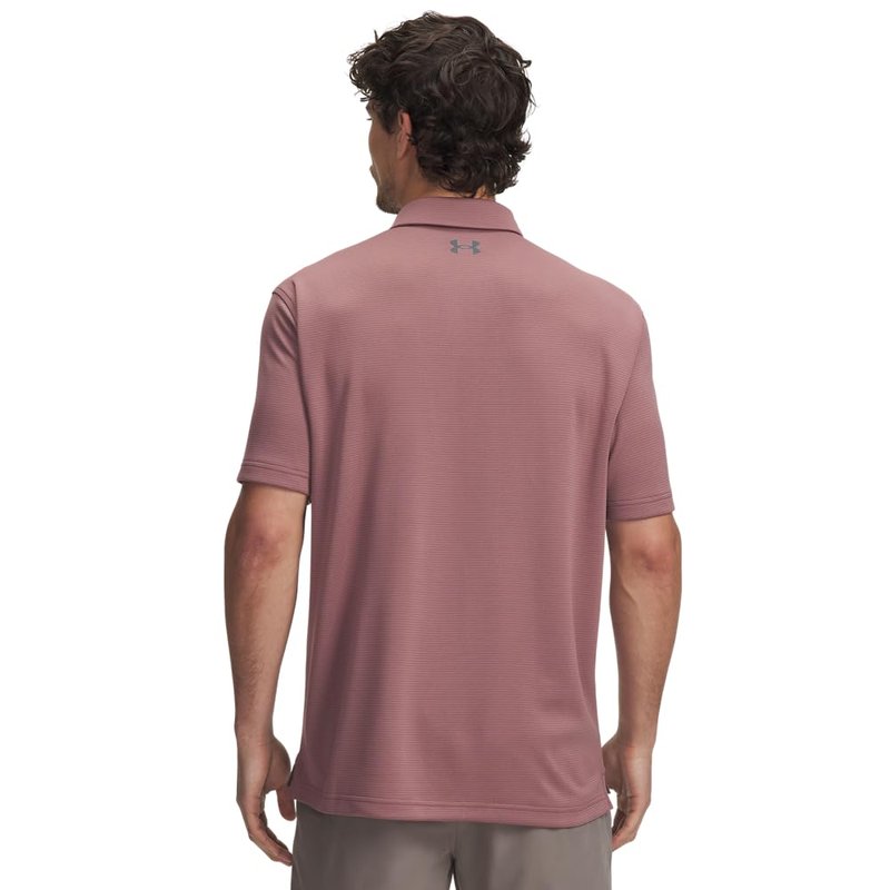 Under Armour Men's Tech Golf Polo, (651) Maroon Mist / / Pitch Gray, 4X-Large