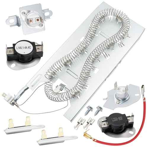 Dryer Heating Element Kit Fit for Maytag MED6630HW1 MED6230HW1 MED6230HW2 MED6230HW3 MED6230HW0 MED6630HC0 MED6630HW0 MED6630HC1 MED6630HC2 MED6230HC0 MED6230RHW0 MED6230RHW1