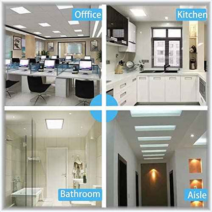 4 Pack T8 U Bend LED Tube Light,LED U Shaped Bulbs,Shop Light,Office Light 2x2FT 24W(50W Equivalent),6000K Daylight White,G13 Base Dual-End Powered,Ballast Bypass,LED Bulb Clear Cover 100-277V