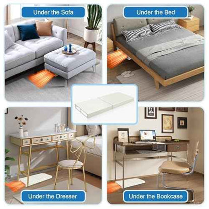 Sideways Vent Extender for Under Furniture,Metal Material, 570¢µ, Heat-Resistant Floor Vent Deflector,Adjustable 11.8"-23", Compatible with Bed/Sofa/Wardrobe(Bottom Clearance >1.5")