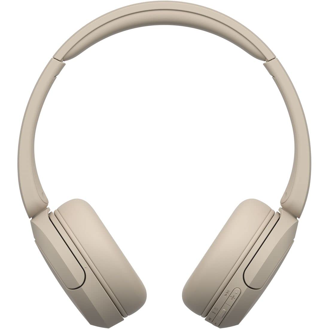 Sony WH-CH520 Best Wireless Bluetooth On-Ear Headphones with Microphone for Calls and Voice Control, Up to 50 Hours Battery Life with Quick Charge Function, Includes USB-C Charging Cable - Beige