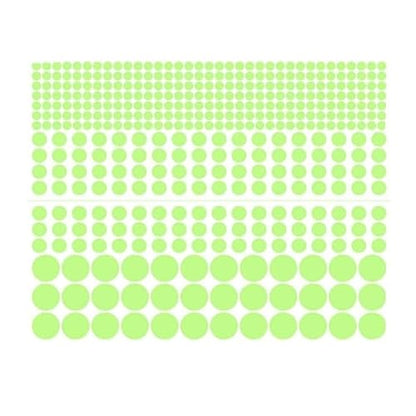 1 Sheet Glow in The Dark Wall Stickers, 407 Pcs Removable Dots Wall Decals Room Decor Kit,Adhesive Dots Luminous Ceiling Decals for Kids Bedroom Halloween Home Decoration,Perfect Party Birthday Gift