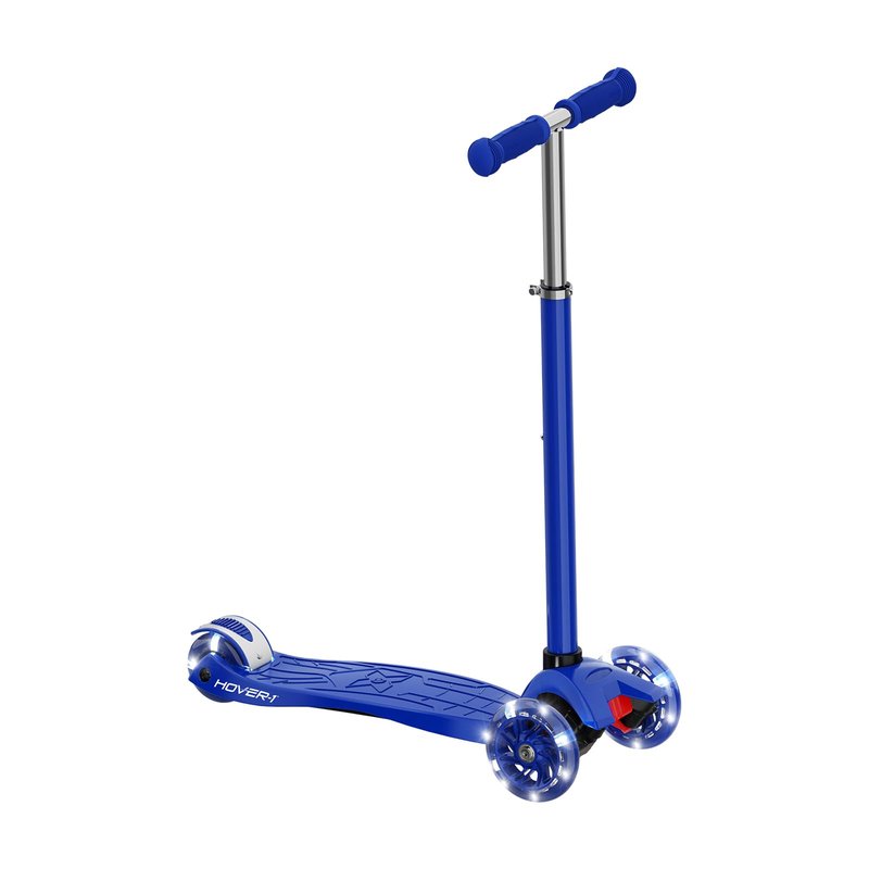 Hover-1 Sunbeam Kick Scooter with Multicolor Wheel Lights, 4.5” Front Wheels, Rear Foot Brake, and 110 Pound Weight Capacity