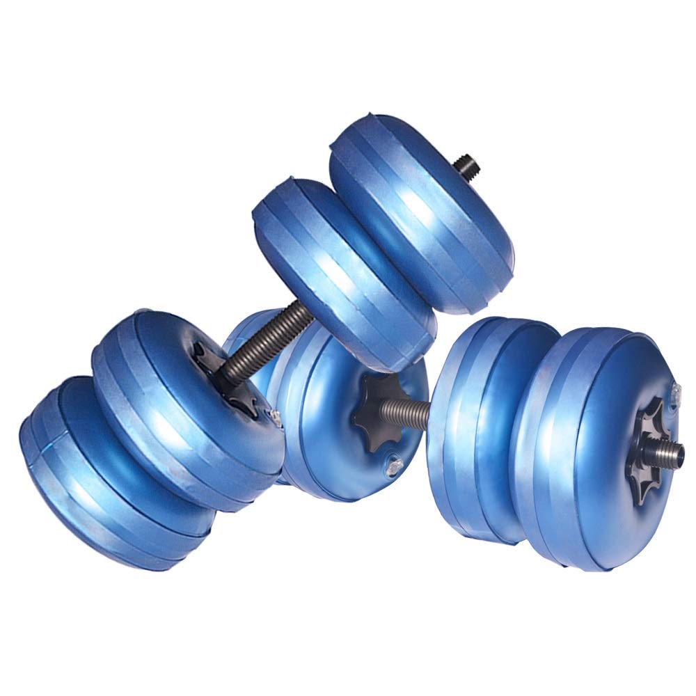 Water Filled Dumbbells Set - Water Filled Weights - Portable Travel Weights - Weights Adjustable Dumbbells - Portable Fitness Equipment - Strength Training - Fitness and Shaping