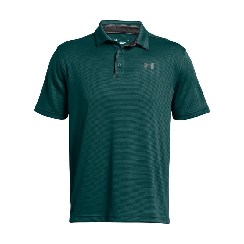 Under Armour Men's Tech Golf Polo, (449) Hydro Teal / / Pitch Gray, Large