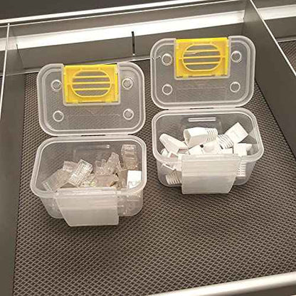 WorkVanEquipment Hardware Case Tackle Box storage with Patented Removable Compartment Organizer for Screws, Nuts, and Bolts, WVE9410
