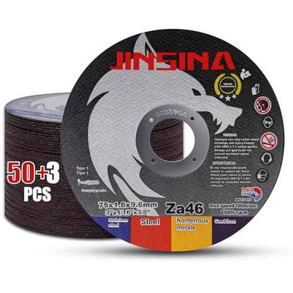Cut Off Wheels 12 PCS, 3 Inch Metal and Stainless Steel Cutting Wheel, Fast Cutting Disc for Angle Grinder (3 x 1/16 x 3/8inch) 10+2pcs