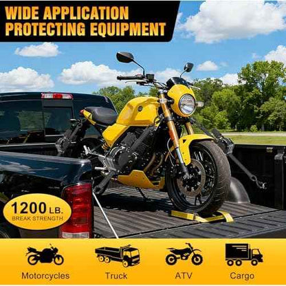 Retractable Ratchet Straps, 1 inch ¡¿ 13 Feet Heavy Duty Auto Self Retractable Ratcheting Tie Down Straps 1500lbs Break Strength, Automatic Ratchet Strap for Truck Bed Cargo Trailer, 4 Pack