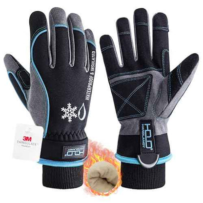 Cold Weather Work Gloves Waterproof Winter Work Gloves Men Women Touchscreen Insulated Gloves with Thermal Fleece