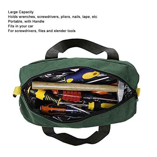 Estink Wide Mouth Tool Bag,20 Inch Multifunction Oxford, Hardware Parts Organizer Tool Bag for Storage Wrench, Screwdrivers, Plier, Nails(20 Inch)