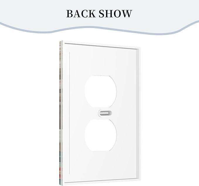 Asian Palace Traditional Bridge Cherry Blossoms Light Switch Cover 1 Gang Outlet Plate Single Duplex Wall Plate Covers Decorative Switchplate Covers Electrical Faceplate for Home Decor