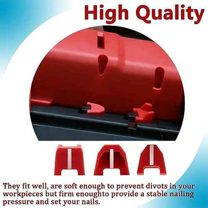 42-38-0017 No-Mar Pad Kit Fit Milwauke 2746-20 NailerTip And Milwauke 18ga Nailer For Milwauke Nailers Bit-Set of 12