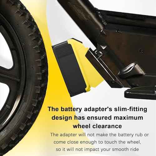 for Stacyc 12" and 16" for De.Walt 20v Battery Adapter, Double The Battery Life