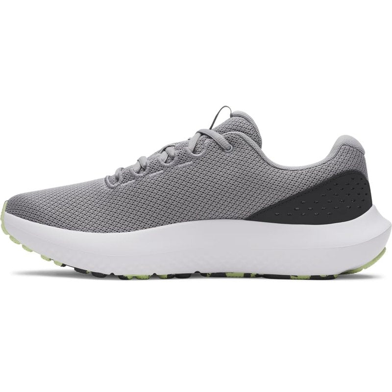 Under Armour Men's Charged Surge 4, (035) Steel/Anthracite/Lumos Lime, 8.5, US