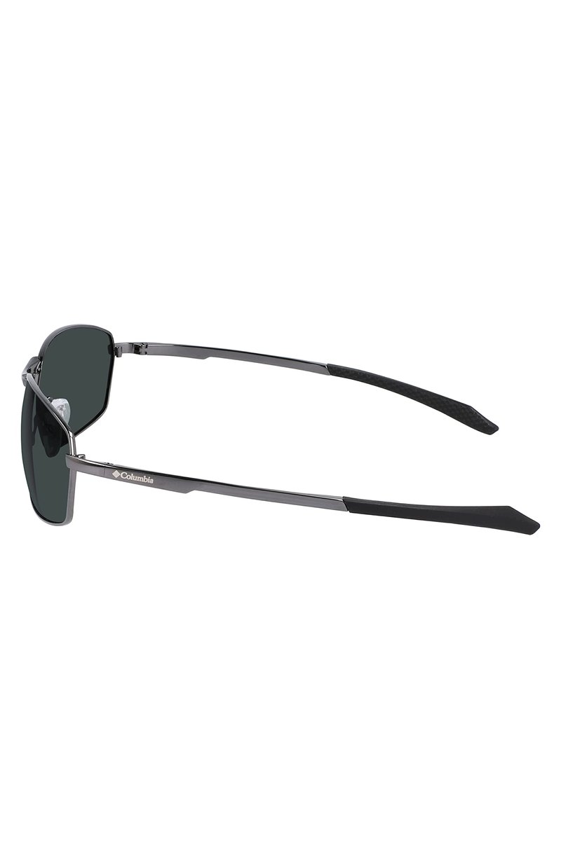 Columbia Men's Sunglasses FIR RIDGE - Shiny Dark Gunmetal with Polarized Solid Green Lens
