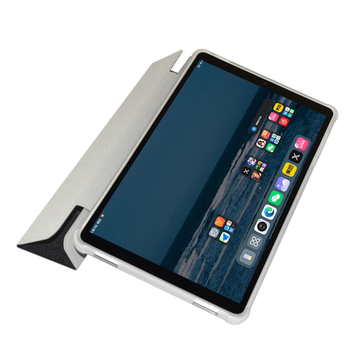 Qiawum Folio Stand Case for Alldocube iplay 60 mini Tablet 8.7", PU Leather Slim Multi-Viewing Angles Cover with iplay60 mini Function Hard Back Shell Protective Sleeve
