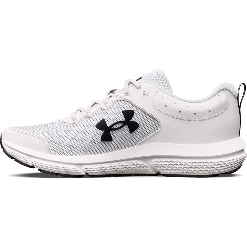 Under Armour Men's Charged Assert 10 Shoes, (102) White/Black/Black, 9 X-Wide