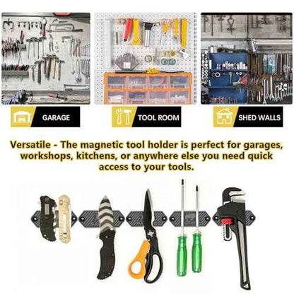 Magnetic Tool Holder, Strong Magnetic Tool Belt Clip, Magnetic Tool Holder Storage Organizer for Screws, Nails, Hammer, Sockets, Pliers, Screw Driver, Trowel, Drill Bit, Wrench,...