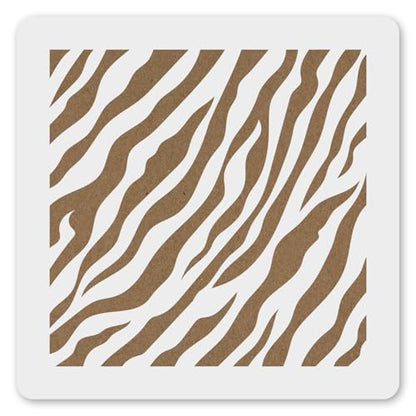 MAGJUCHE Tiger Print Stencil 12 Inches, Reusable Animal Print Stencil for Painting DIY Crafts Decor