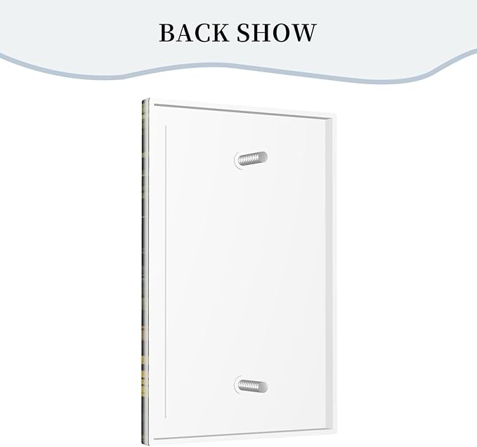 Mushrooms Forest Nature Botanical Art Light Switch Covers No Device Wall Plate 1 Gang Decorative Blank Switchplate Electrical Faceplate for Farmhouse Living Bedroom Decor