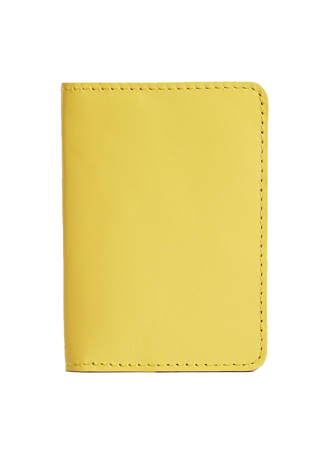 INCARNE US Leather Passport Holder for Travel - Passport Case - Passport Wallet for Men - Passport Cover for Women Sleeve Protector - Travel Essentials Vacation Luggage Travel Gifts - Classic Yellow