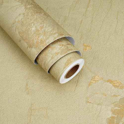Cream Gold Marble Wallpaper Yellow Beige Marble Contact Paper for Countertops Matte Vintage Stick on Wall Paper for Bathroom Walls Kitchen Backsplash Cabinets 15.75"x78" Nature Wallpaper