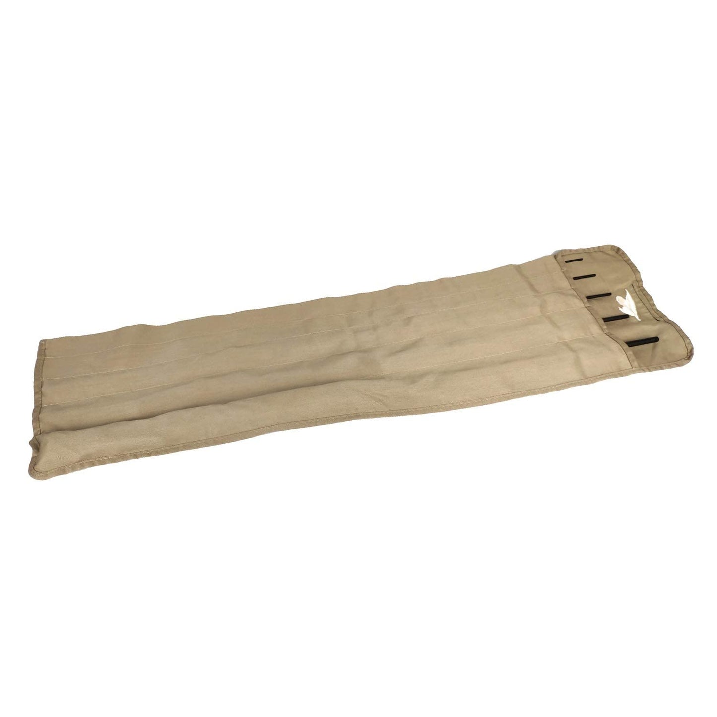 EUPHENG Cotton Cloth Fly Fishing Rod Sleeve Cover Pole Sock Glove Protector Bag Pouch with 5 Compartments (8'0''-8'6'' 4sec with Extra tip, Milk)