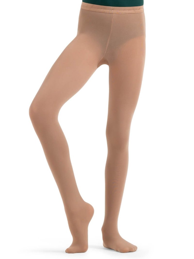 Capezio Girls 8-12 Ultra Soft Transition Tight, Light Suntan, 8-12
