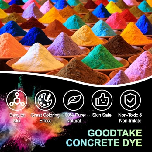 GOODTAKE Iron Oxide Powder | Grass Green Concrete Pigment | Concrete Color Pigment | Concrete Dye Powder Pigment | Perfect for Cement Dye (Grass Green, 4 oz)