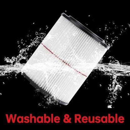 Replacement Filter for Craftsman 9-38754 CMXZVBE38754 Red Stripe General Purpose Wet Dry Vac, Compatible with Craftsman 5/6/8/9/12/14/16/20 Gallon Vacuum, 2 Pack