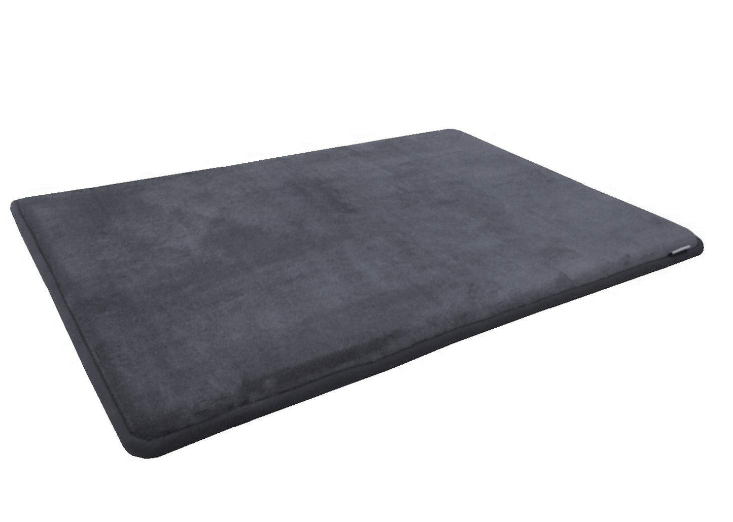 Thick Comfort Micro Plush Fleece Gray Luxurious Soft Memory Foam Waterproof Anti Slip Rug Pad Mat for Homes, Kitchen, Baths, bedrooms, Pets, Activities. (42"x28"x1.1")