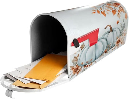 DADABULIU Mailbox Covers Pumpkin Fall Leaf Thanksgiving Magnetic Letter Post Box Cover Standard Size 21 x 18 Inch Garden Yard Home Decorative
