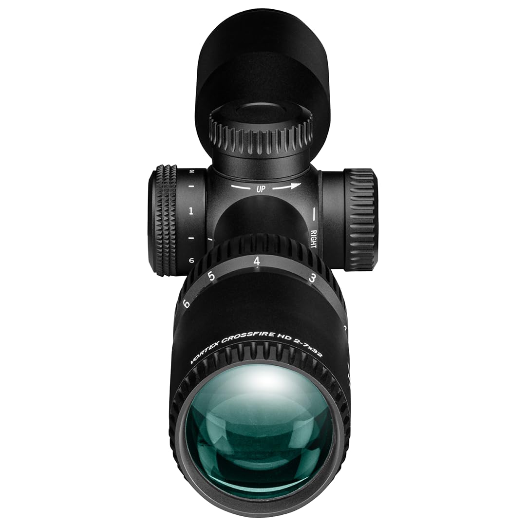 Vortex Crossfire HD 2-7x32 Second Focal Plane, 1-inch Tube Riflescope - Illuminated Dead-Hold 2A BDC MOA