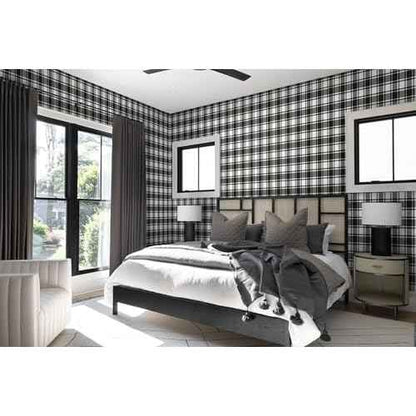 Guvana 17.7"x118" Black and White Trellis Contact Paper Peel and Stick Wallpaper Removable Contact Paper Self-Adhesive Waterproof Wallpaper for Wall Cabinets Shelves Drawer Liner Decorative