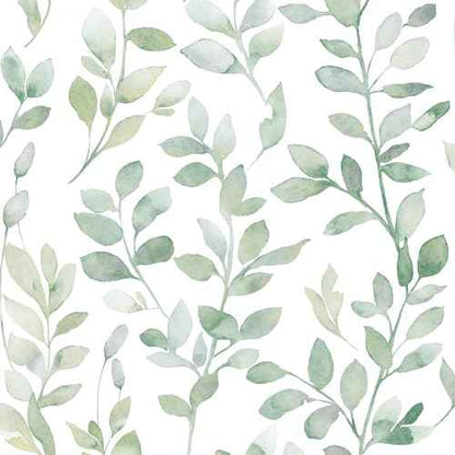 MelunMer Modern Leaf Peel and Stick Wallpaper Boho Green Contact Paper for Cabinets Self-Adhesive Removable Wallpaper for Bedroom Decor Botanical Contact Paper Bathroom Waterproof 78.8inL17.3inW