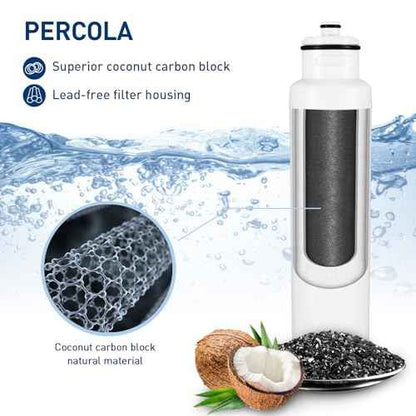 HX2017FR-A Water Filter, Compatible with Hisense¢ç HX2017F-A, HRF266N6CSE1, HRF266N6CSE, HRF209N6CSE, HRF254N6TSE, HRF254N6DSE, HRF210N6CBE, Mora MRF211N6CSE, MRF266N6CSE (2 Pack)