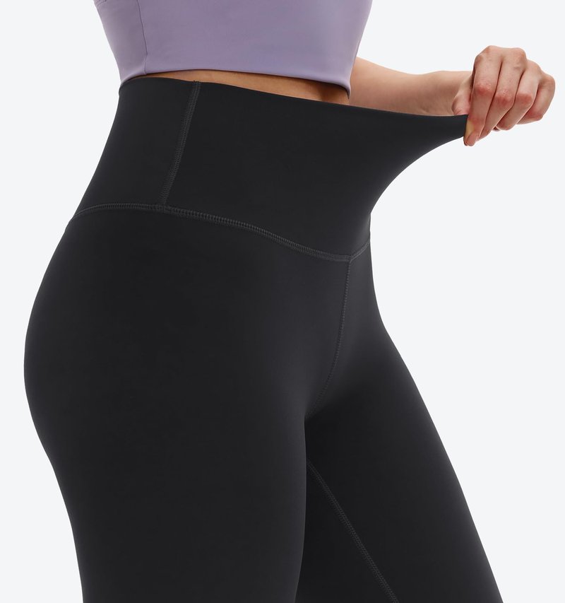 Saniripple High Waisted Soft Leggings 25" Stretchy Workout Yoga Pants for Women Black Medium