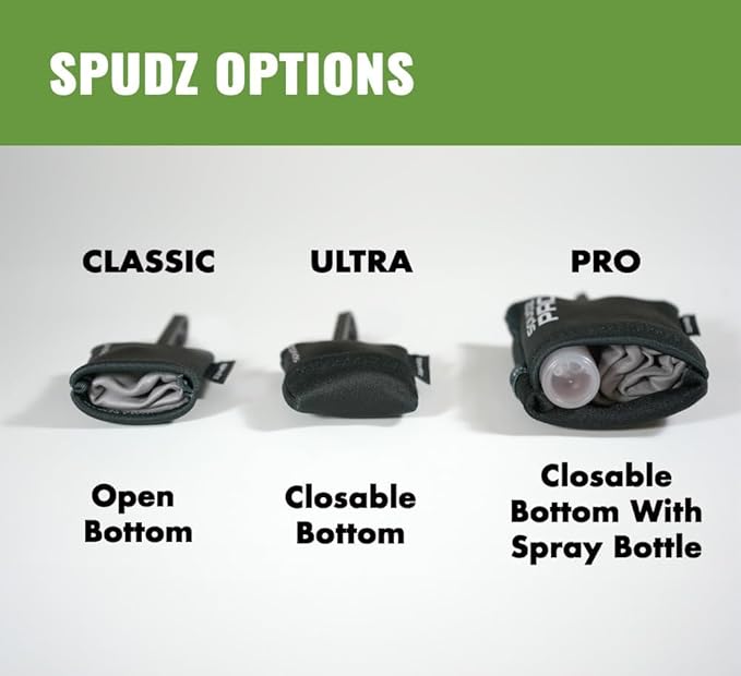 SPUDZ Ultra Microfiber Lens Cleaner – Closable Pouch, Washable –
